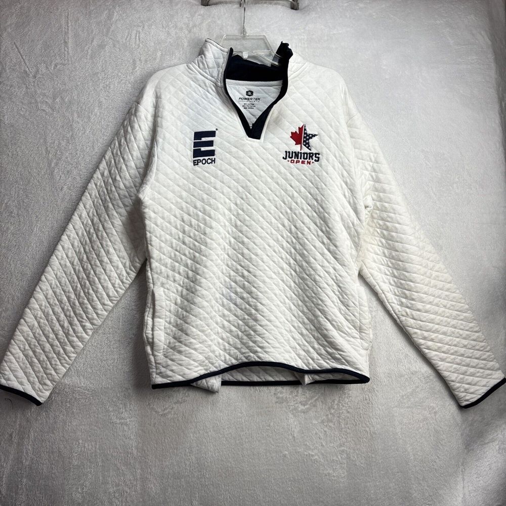 Epoch Juniors Open Quarter Zip Sweater Powertek Athletic Small
